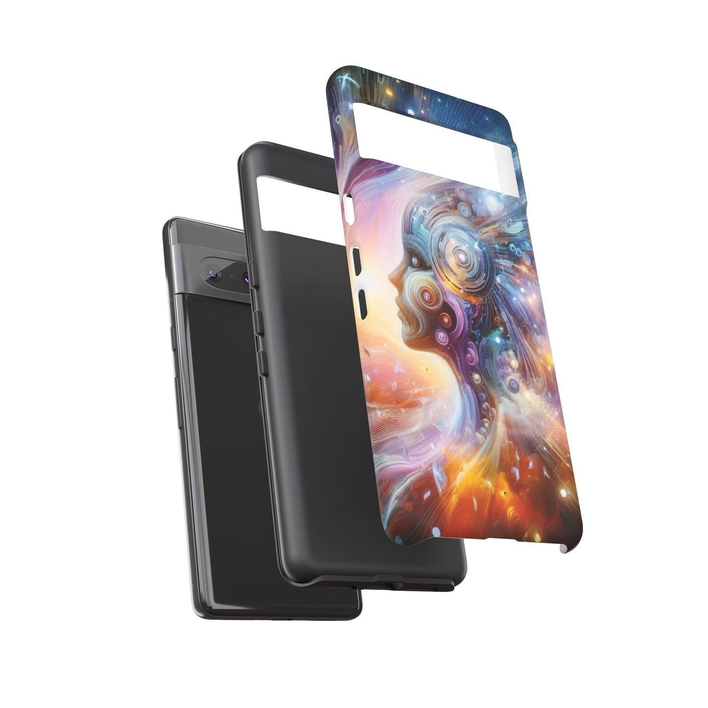 Cosmic Vibe Phone Case - Artistic Tough Protection for Galaxy Lovers