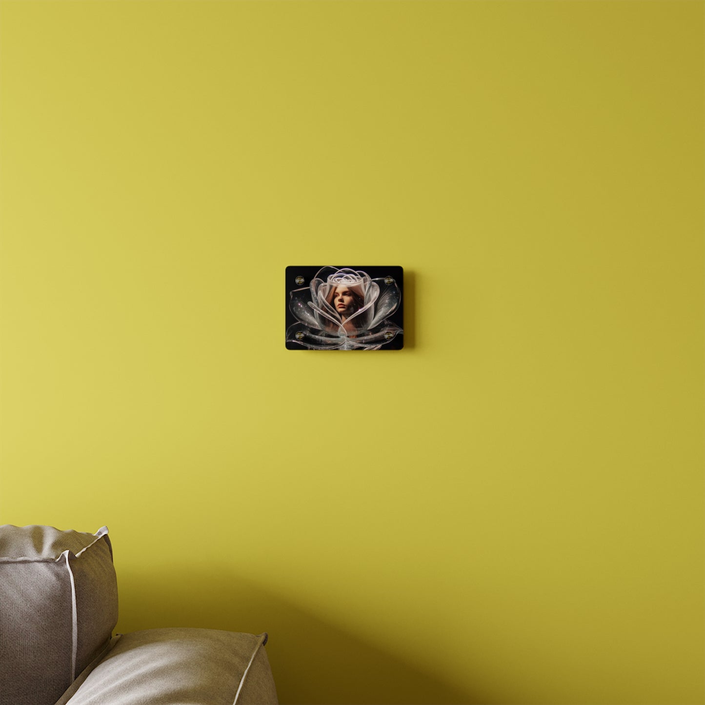 Elegant Rose Acrylic Wall Art Panels - Modern Decor for Home