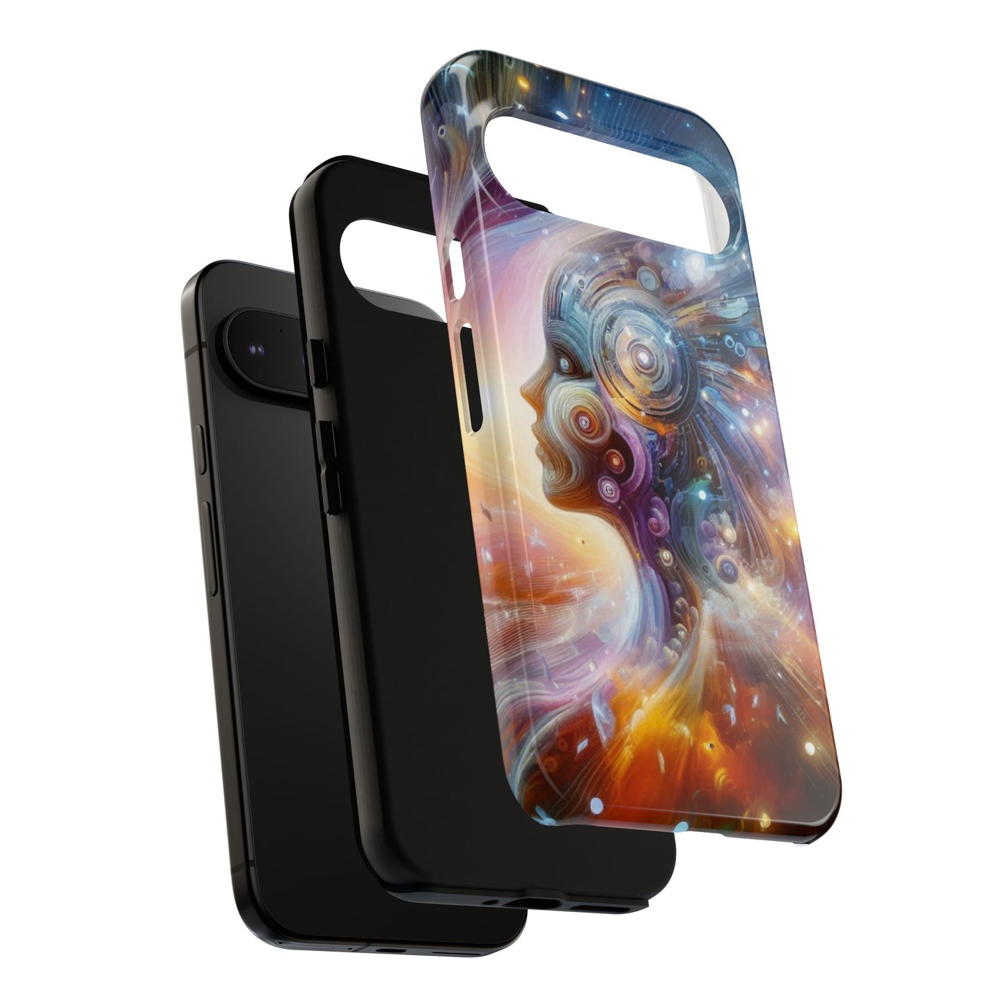 Cosmic Vibe Phone Case - Artistic Tough Protection for Galaxy Lovers