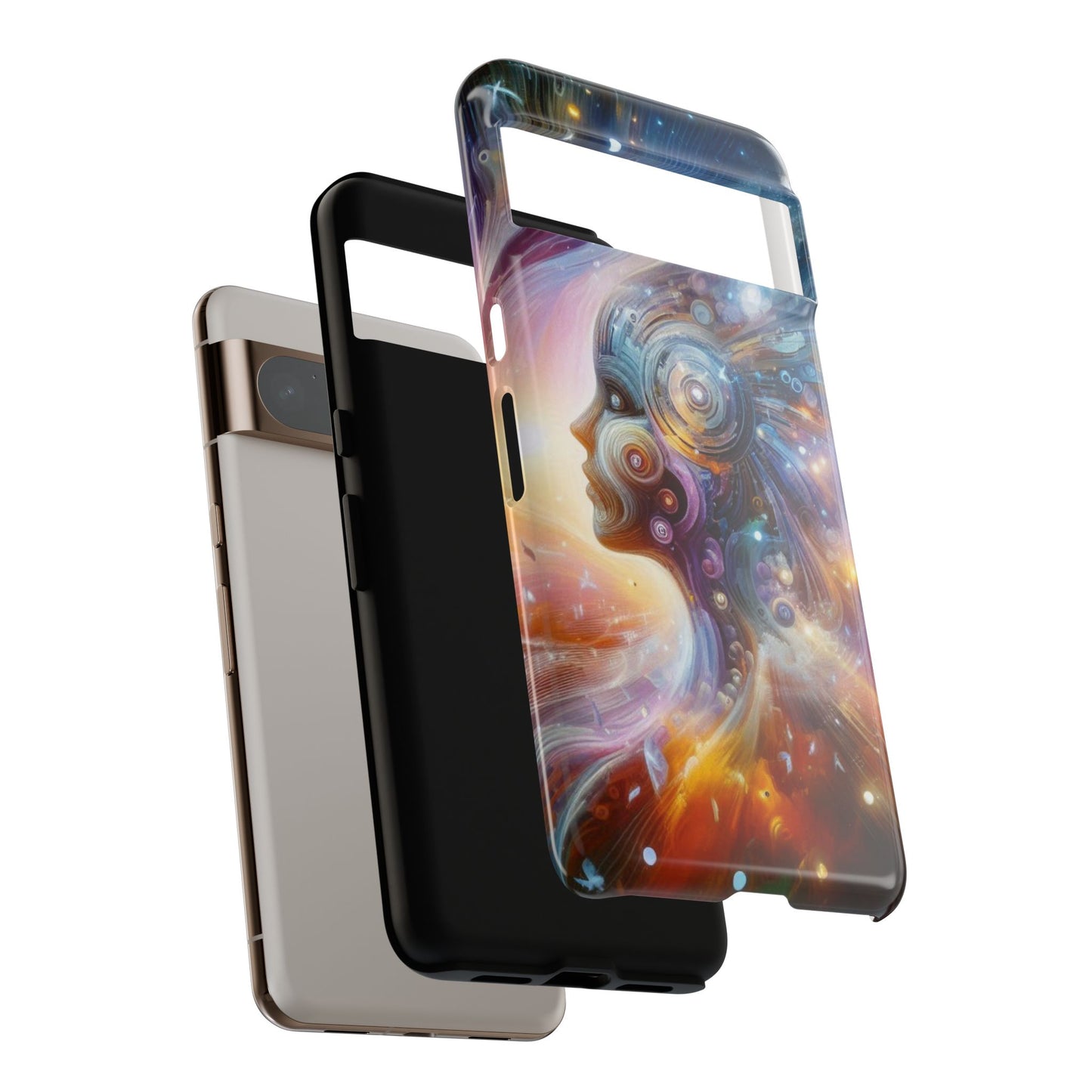 Cosmic Vibe Phone Case - Artistic Tough Protection for Galaxy Lovers