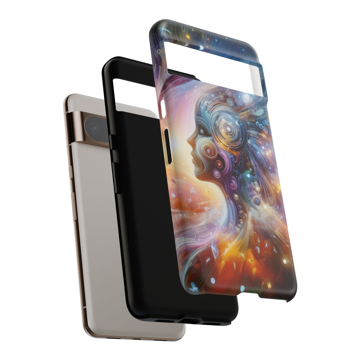 Cosmic Vibe Phone Case - Artistic Tough Protection for Galaxy Lovers