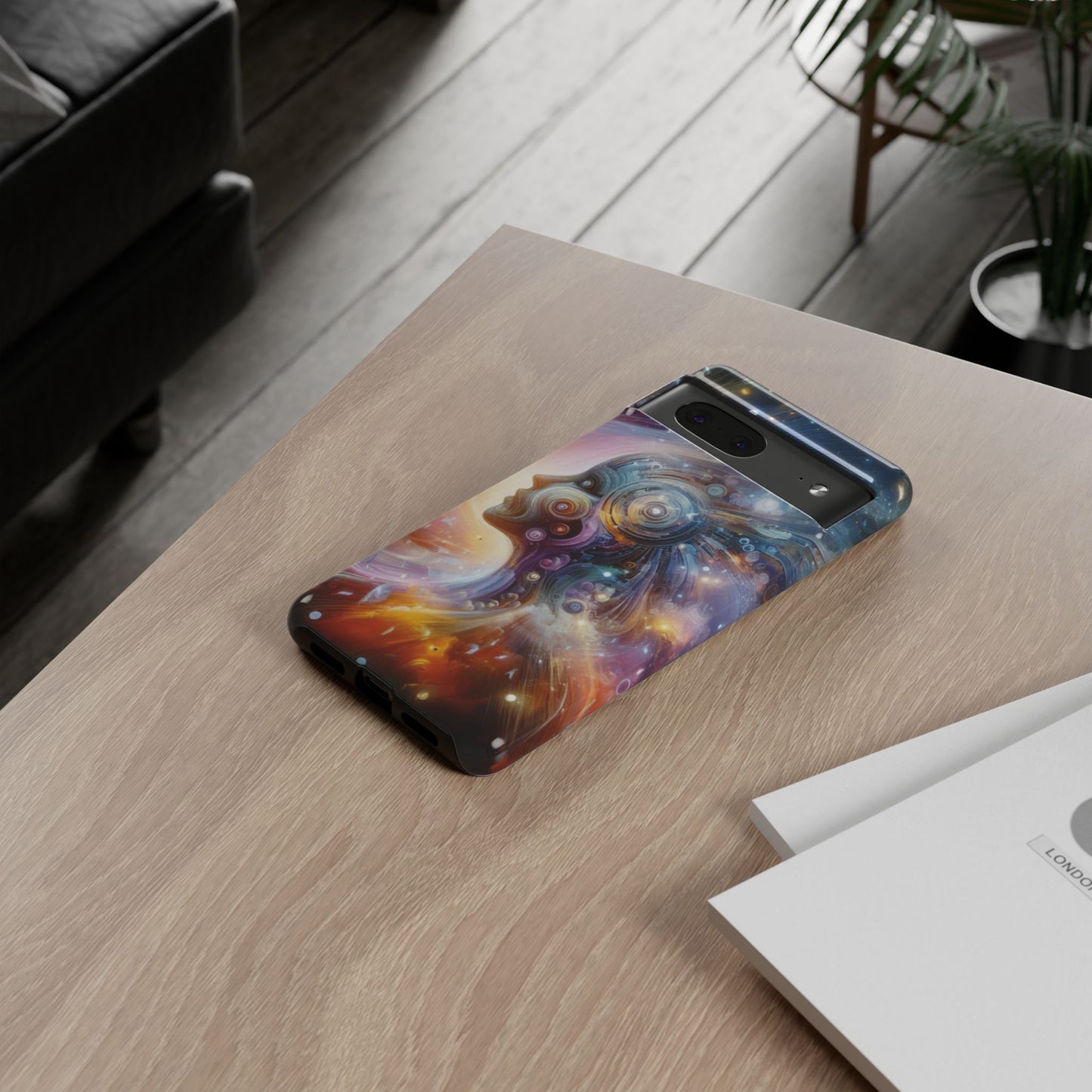 Cosmic Vibe Phone Case - Artistic Tough Protection for Galaxy Lovers