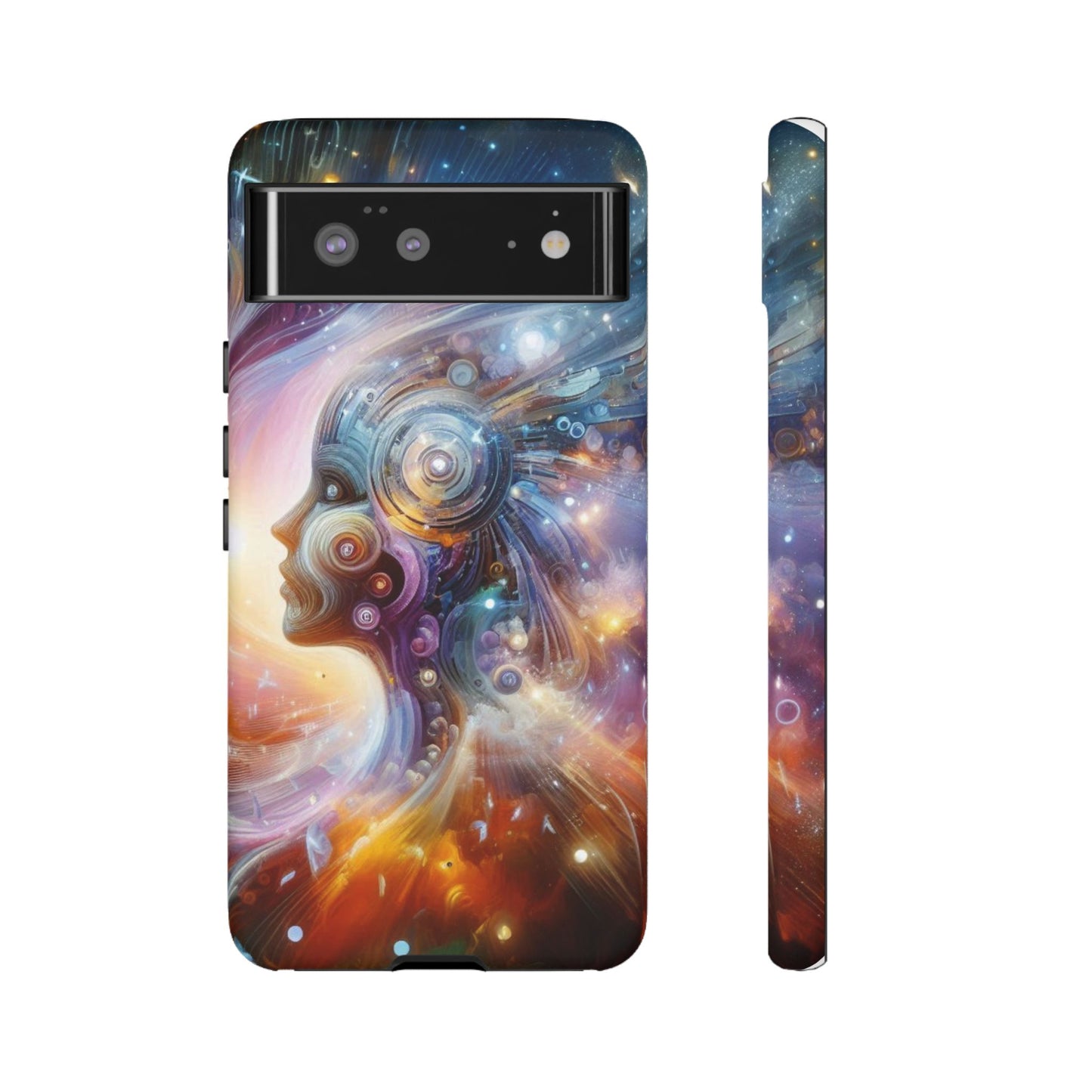 Cosmic Vibe Phone Case - Artistic Tough Protection for Galaxy Lovers