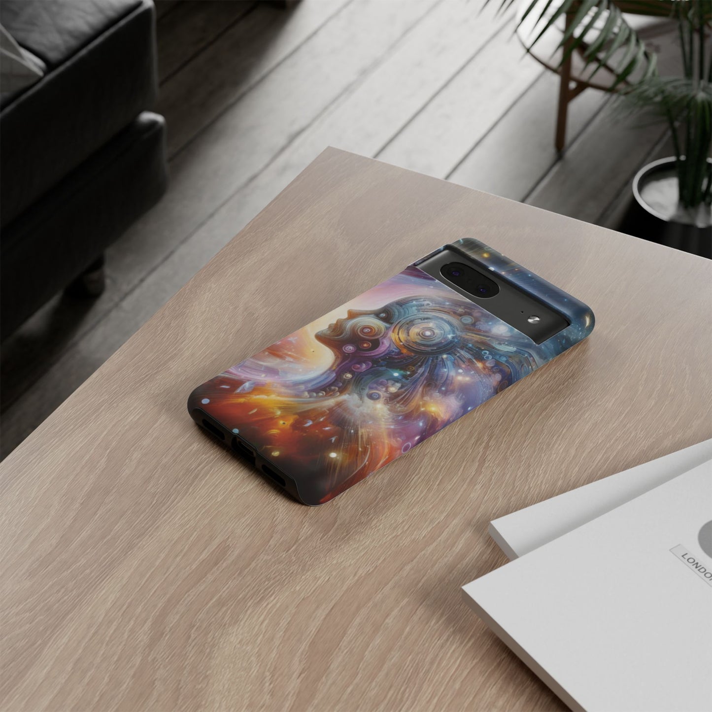 Cosmic Vibe Phone Case - Artistic Tough Protection for Galaxy Lovers