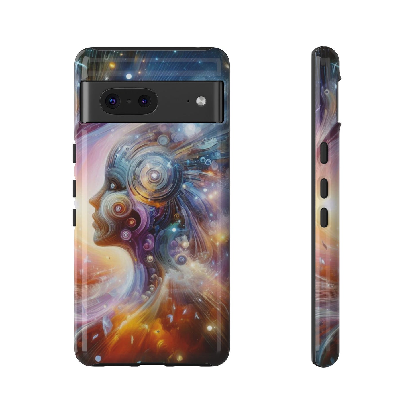 Cosmic Vibe Phone Case - Artistic Tough Protection for Galaxy Lovers