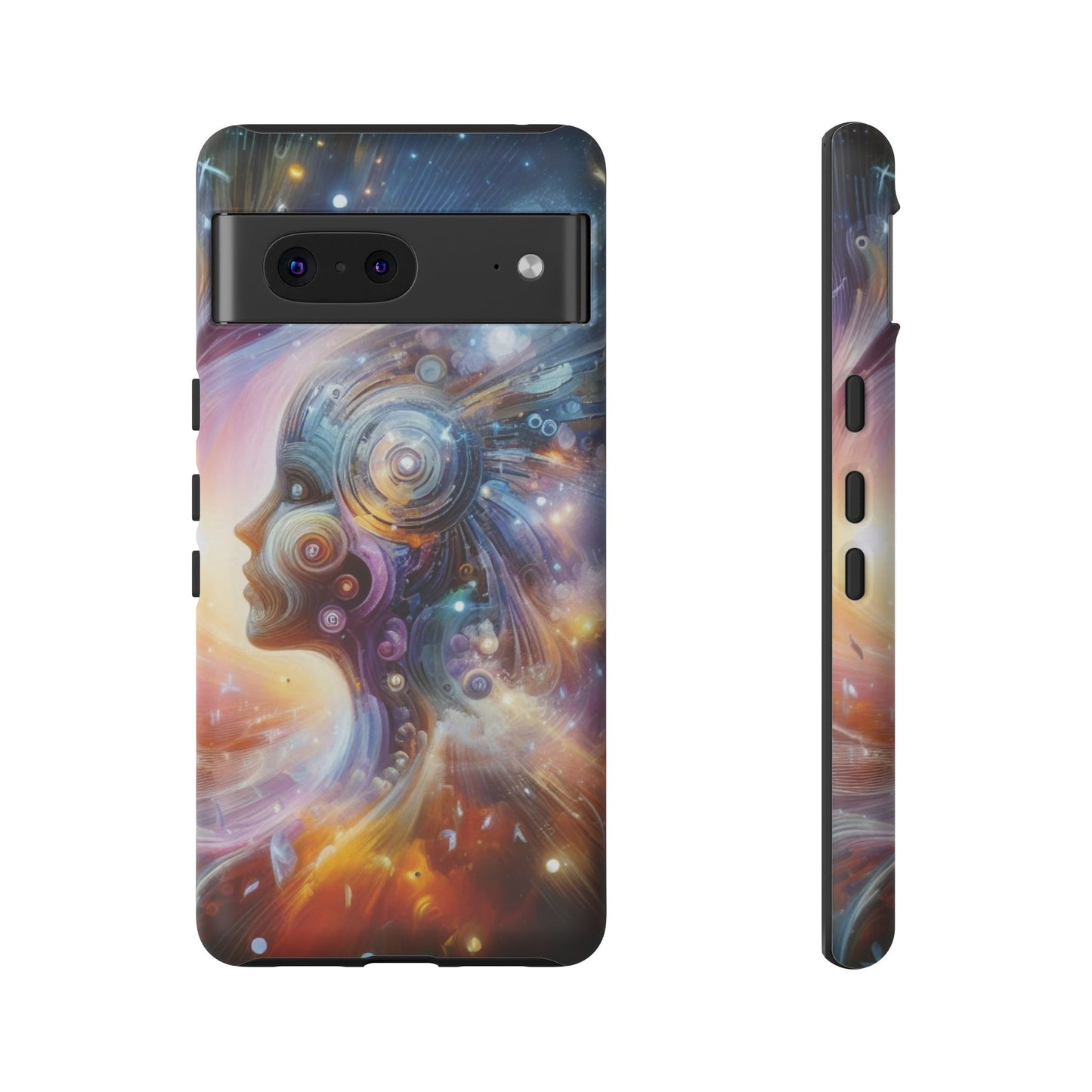 Cosmic Vibe Phone Case - Artistic Tough Protection for Galaxy Lovers