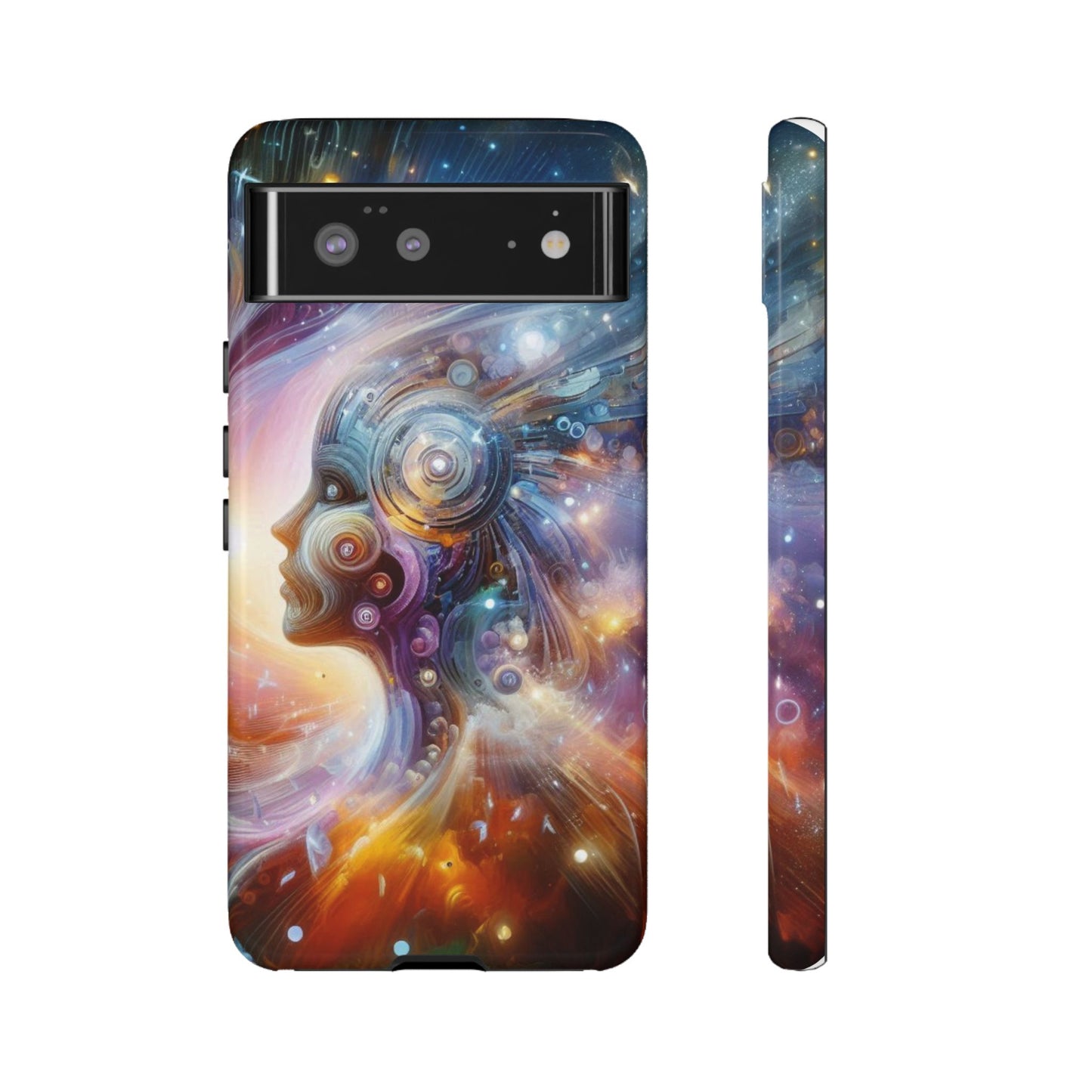 Cosmic Vibe Phone Case - Artistic Tough Protection for Galaxy Lovers